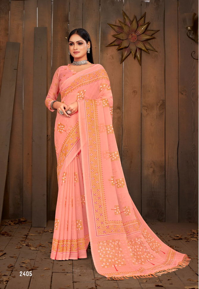 Vinamra Saffron Silk Vol 1 Party Wear Sarees Catalog